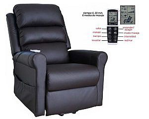 Sillon reclinable con sistema de masaje y calor