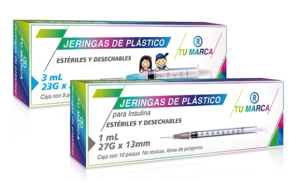 Jeringas de plástico 5 y 10 piezas